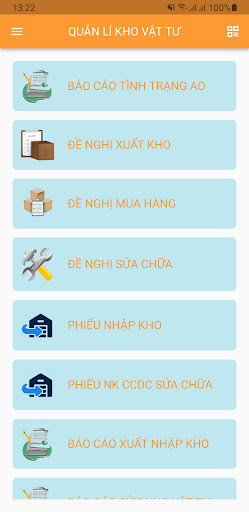 Vật tư kho Screen 2
