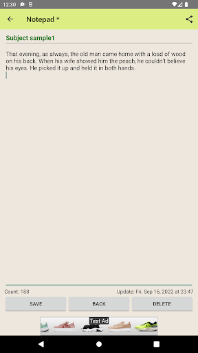 Notepad - Simple, Customizable Screen 2