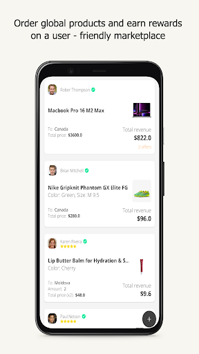 Android application Delivt screenshort
