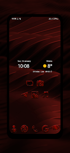 Android application Red Fur Icon Pack screenshort