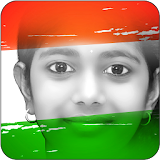 Indian Flag on Photo 2018 icon