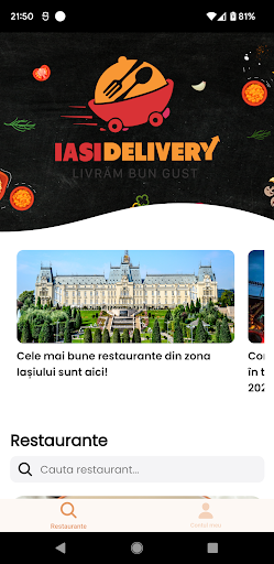 Android application Iasi Delivery screenshort