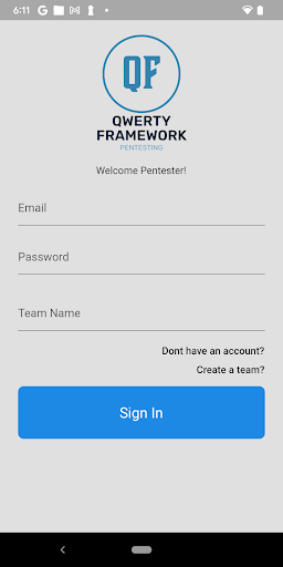 Android application QF Pentest Reporter screenshort
