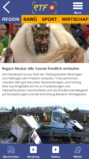 Android application RTF1 Regional TV screenshort