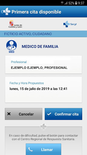 SACYL CONECTA Screen 2
