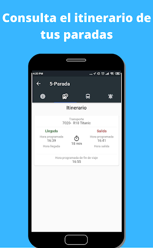 Android application MOVI Pasajero screenshort