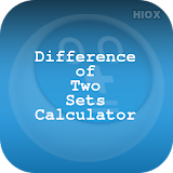 Set Difference Calculator icon