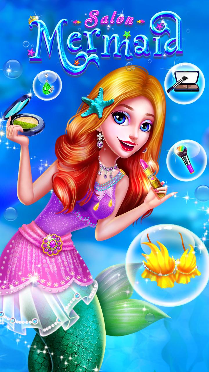 Android application Mermaid Makeup Salon screenshort