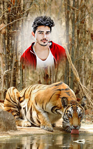 Wild animal photo editor frame