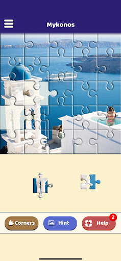 Mykonos Sightseeing Puzzle Screen 3
