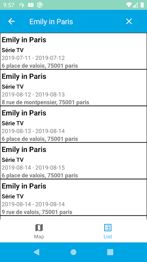 Filming locations in Paris Screen 2