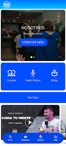 Android application Jesus 100% Vida screenshort