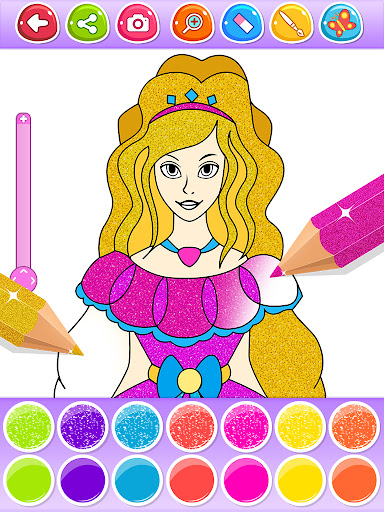 Glitter Coloring Games Screen 3