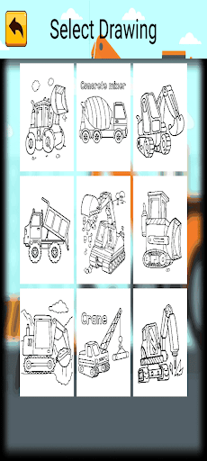 Excavator Coloring