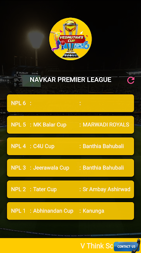 Android application NPL - Navkar Premier League screenshort