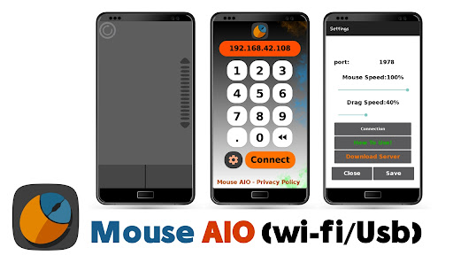 Android application Mouse AIO (wifi/usb) screenshort