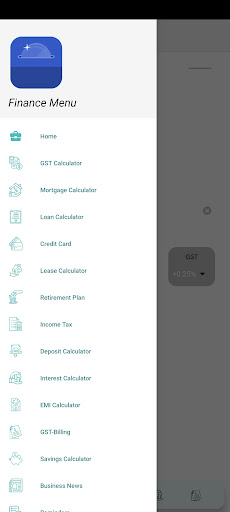 GST Financial Calculator App Screen 3