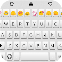 Simple White Emoji Keyboard