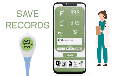 Body Temperature Thermometer  Fever Test Checker