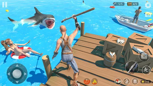 Ocean Shark Attack Shark Games