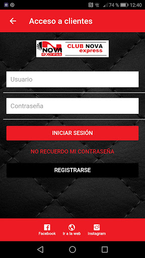 Android application Club Nova screenshort