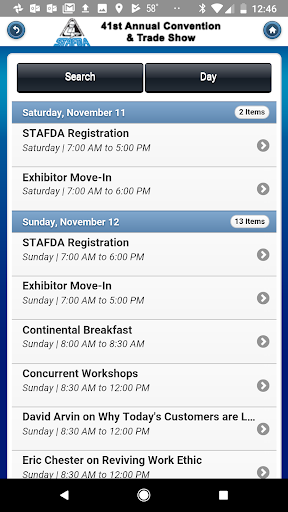 STAFDA Annual Convention Screen 2