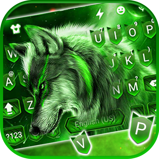 Wild Night Wolf Keyboard Theme logo