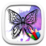 Adult Butterfly Coloring Book icon