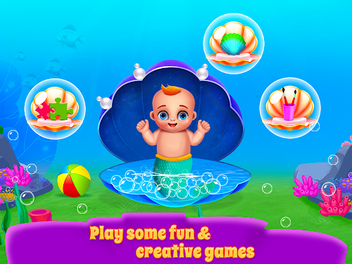 Mermaid Mom & Newborn - Babysitter Game screenshots 7