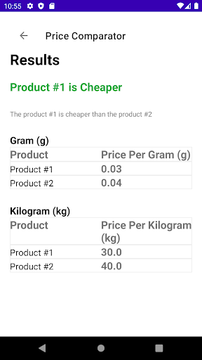Price Comparator - Jetboost Screen 2