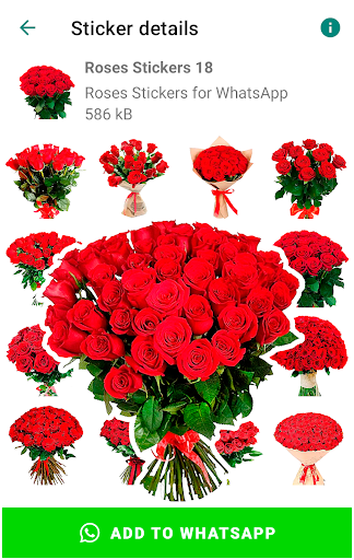 Roses stickers for WhatsApp Screen 3