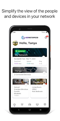 GoNetspeed Smart Home Screen 2