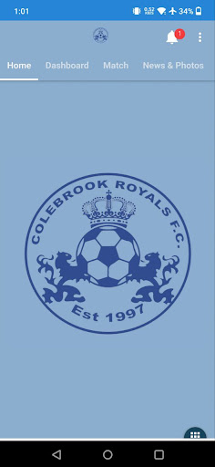 Android application Colebrook REALS Football Club screenshort