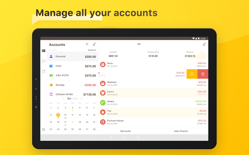 #6. Checkbook - Account Tracker (Android) 由: Nova Mobile, Inc.