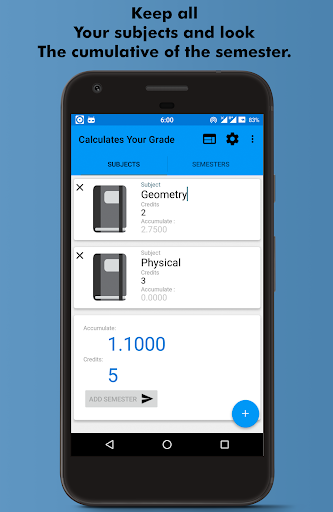 Calculate Your Grade Screen 2