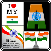 Republic Day Indian Flag Letter 26 Janury DP Frame  Icon
