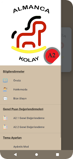 Android application Almanca Kolay A2 screenshort