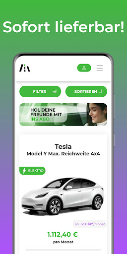 ViveLaCar Schweiz Auto-Abo Screen 2