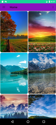 Android application Beautiful Scenery Wallpaper screenshort