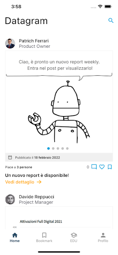 Android application Datagram screenshort