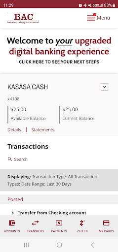 BAC Personal Mobile Banking Screenshot 4 - AppWisp.com