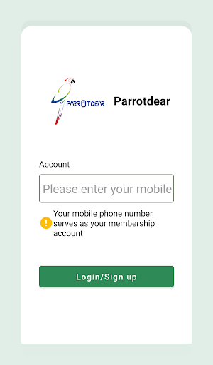 Android application Parrotdear screenshort