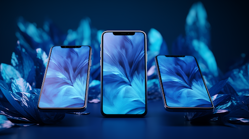 Android application Aesthetic Blue Wallpaper screenshort