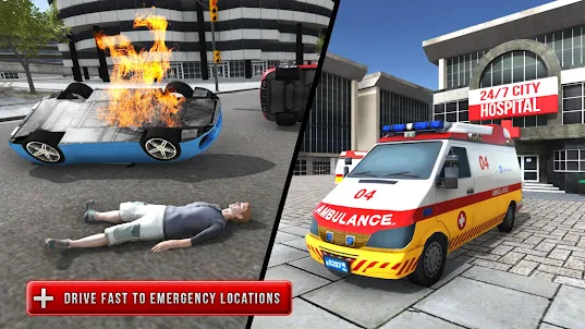 เกมส์นักดับเพลิงกู้ภัยรถพยาบาล