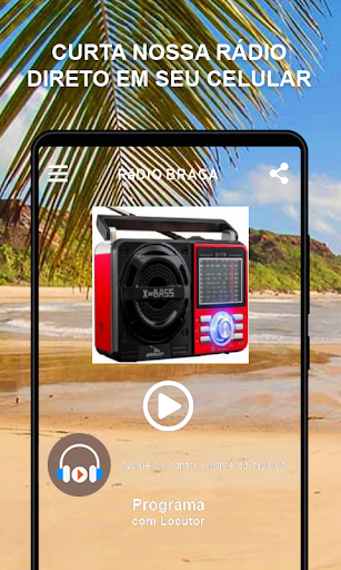 Android application Rádio Braga screenshort