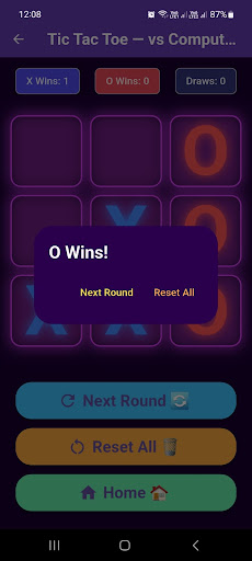 Tic Tac Toe – 2 Players and AI