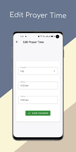 Admin: Masjid Salah Time Screen 3