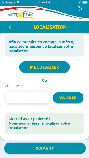 MeteOptim Screen 2