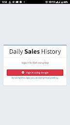 Daily Sales History