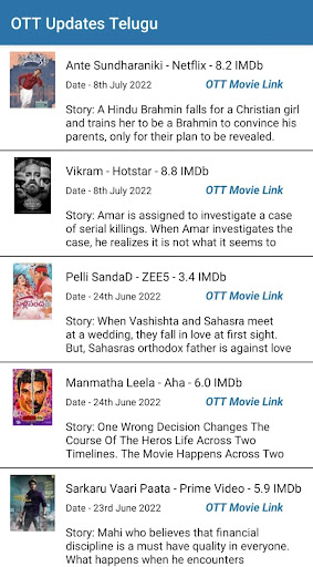 OTT Updates Telugu Screen 2